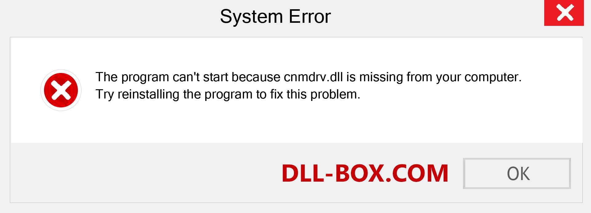  cnmdrv.dll file is missing?. Download for Windows 7, 8, 10 - Fix  cnmdrv dll Missing Error on Windows, photos, images